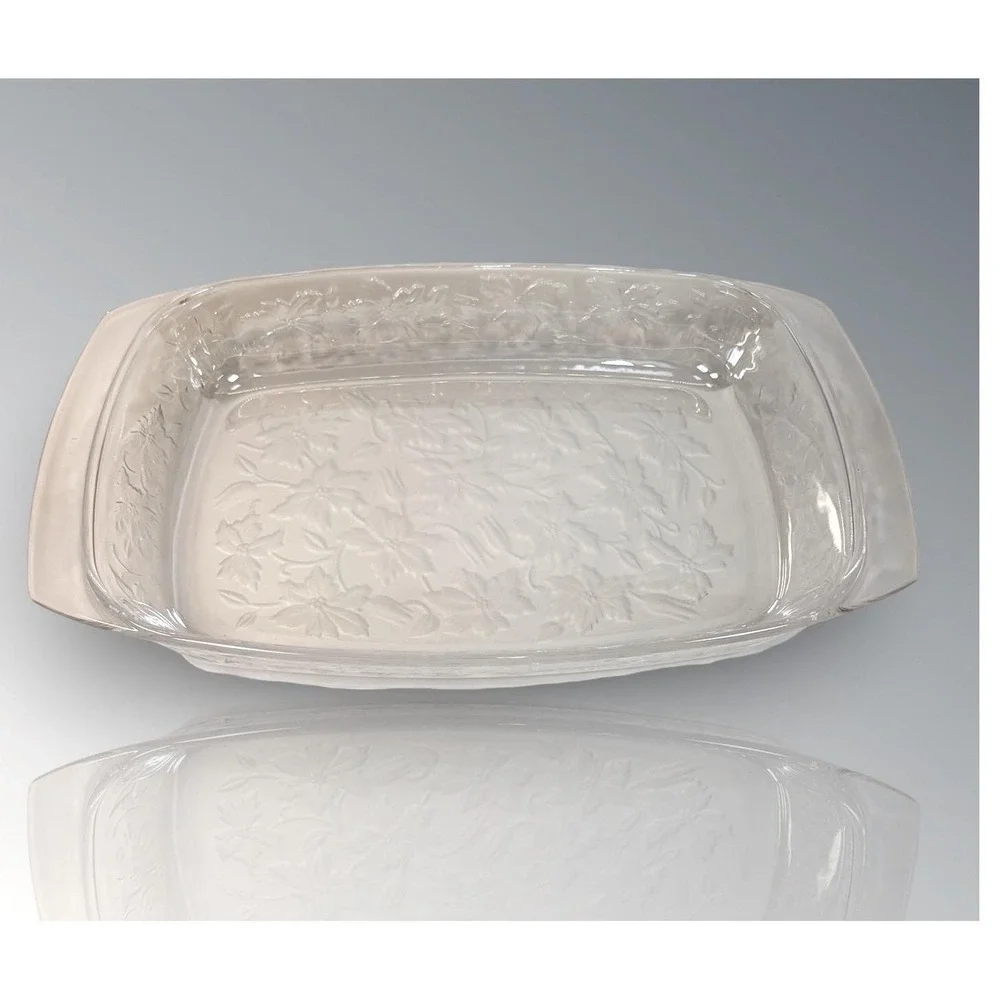 Princess House‎ Heritage 13x8 Glass Casserole Dish Rectangular Baking w/ Handles
